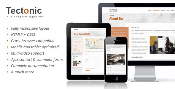 Tectonic - Responsive HTML5 Template - Business Corporate