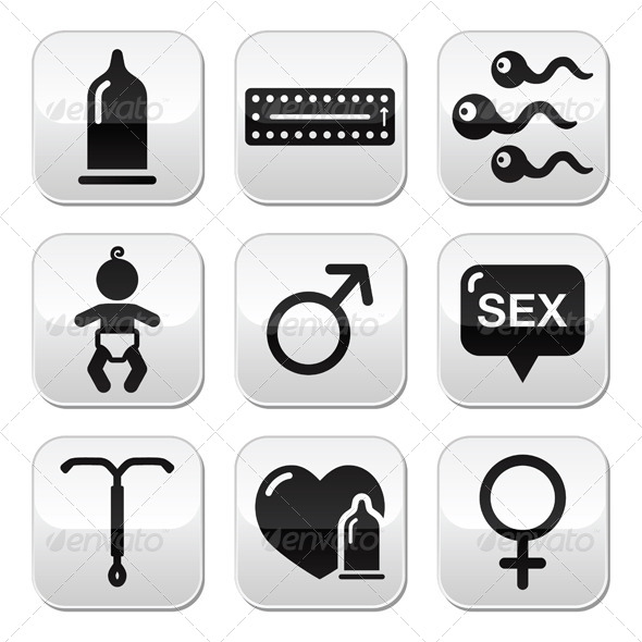 GraphicRiver Contraception Method Icons 4698448 GraphicRiver Contraception Method Icons 4698448
