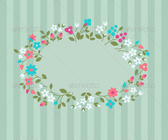 GraphicRiver Floral Greeting Card 4698525 GraphicRiver Floral Greeting Card 4698525