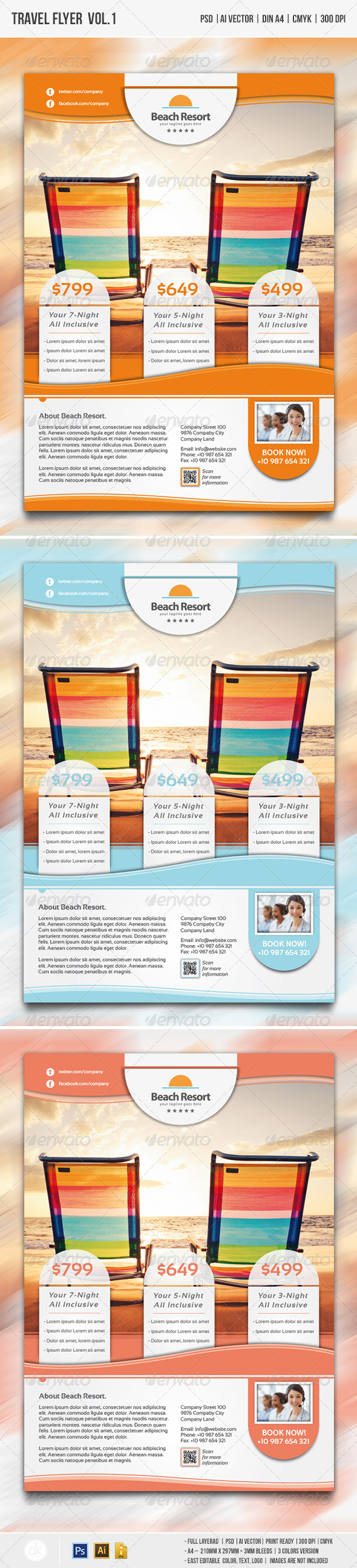 Travel Flyer Vol.1 - Corporate Flyers