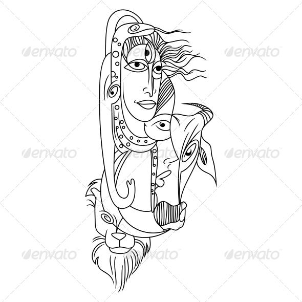 GraphicRiver Hindu Lord Shiv-Parvati Religious Vector Design 4701597 GraphicRiver Hindu Lord Shiv-Parvati Religious Vector Design 4701597