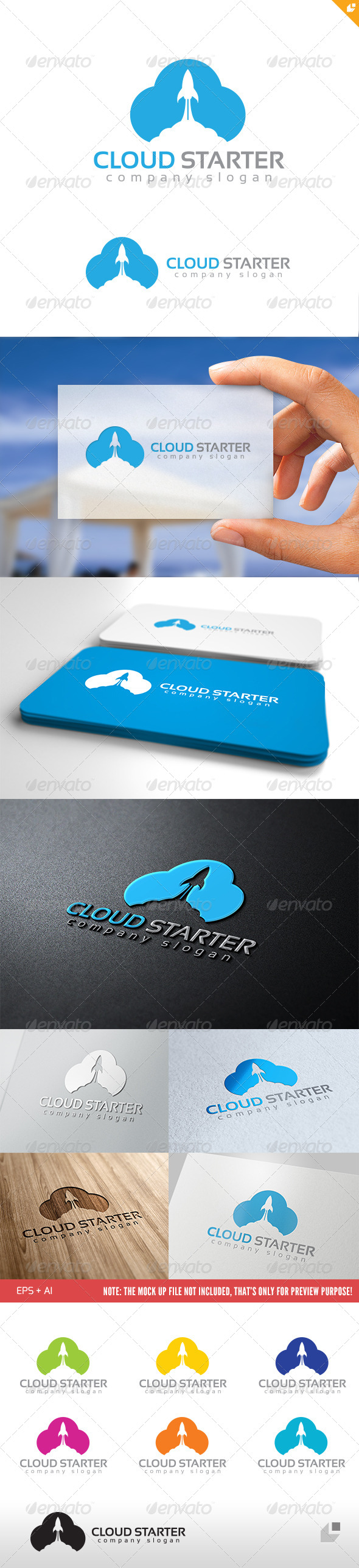 GraphicRiver Cloud Starter Logo 4702377 GraphicRiver Cloud Starter Logo 4702377