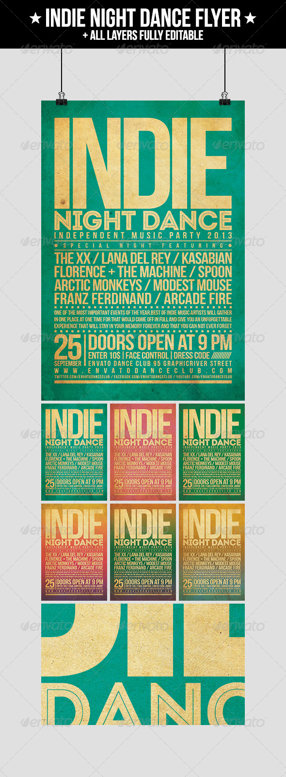 GraphicRiver Indie Night Dance Flyer 4704507 GraphicRiver Indie Night Dance Flyer 4704507