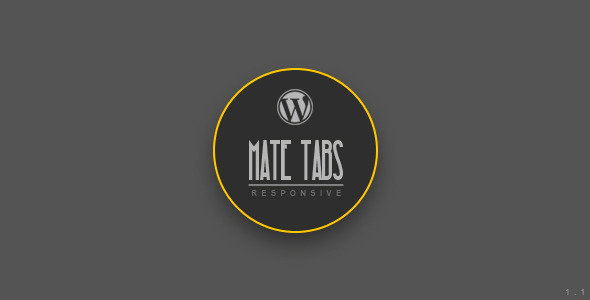 Mate Tabs | Wordpress Plugin - CodeCanyon Item for Sale