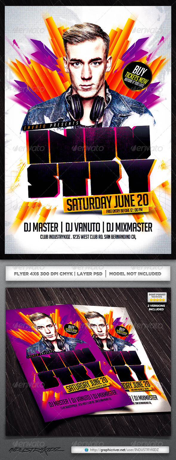 GraphicRiver Electro House Music Flyer V3 4707294 GraphicRiver Electro House Music Flyer V3 4707294
