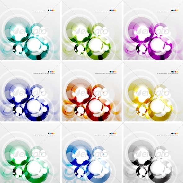 Colorful Circle Design Templates - Media Technology