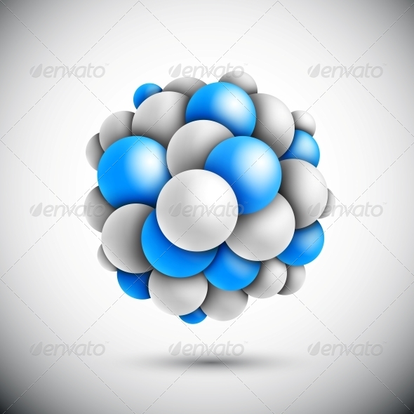 GraphicRiver Sphere in Form of the Molecule 4709678 GraphicRiver Sphere in Form of the Molecule 4709678