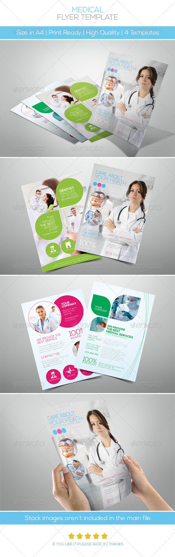 GraphicRiver Premium Medical Flyers 4710502 GraphicRiver Premium Medical Flyers 4710502