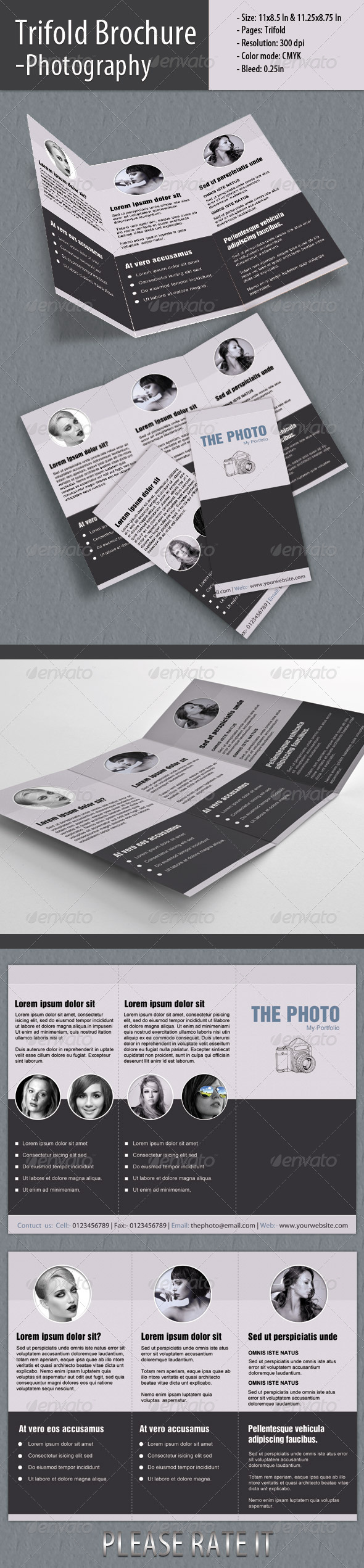 GraphicRiver Trifold Brochure For Photography 4711179 GraphicRiver Trifold Brochure For Photography 4711179