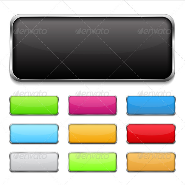 GraphicRiver Buttons with Metallic Frame 4717087 GraphicRiver Buttons with Metallic Frame 4717087