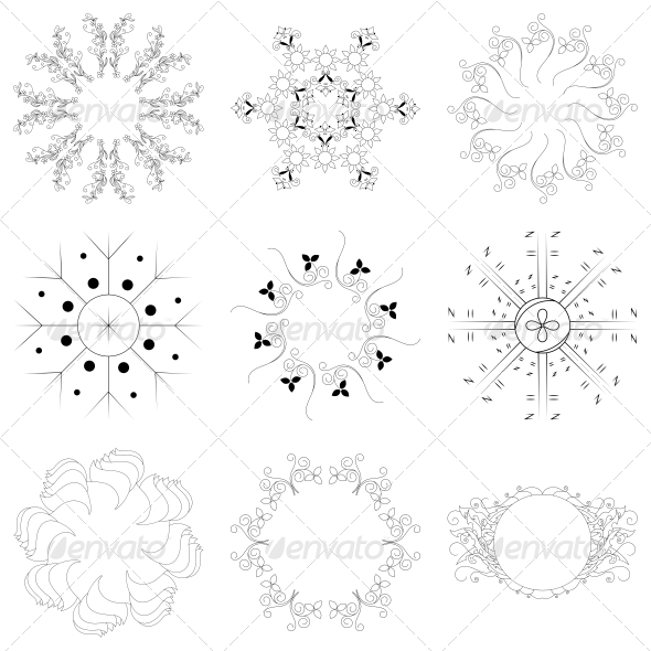 GraphicRiver Circular Floral Designs Vector Pack 4717211 GraphicRiver Circular Floral Designs Vector Pack 4717211