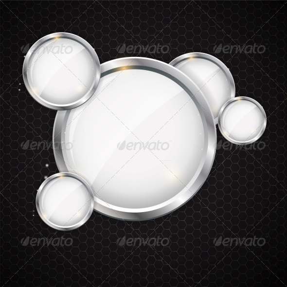 GraphicRiver Glass Frame on Abstract Metal Background 4720502 GraphicRiver Glass Frame on Abstract Metal Background 4720502