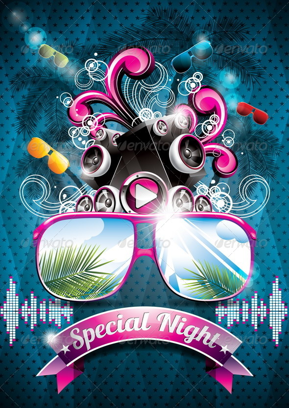 GraphicRiver Summer Beach Party Flyer Design with Speakers 4721642 GraphicRiver Summer Beach Party Flyer Design with Speakers 4721642
