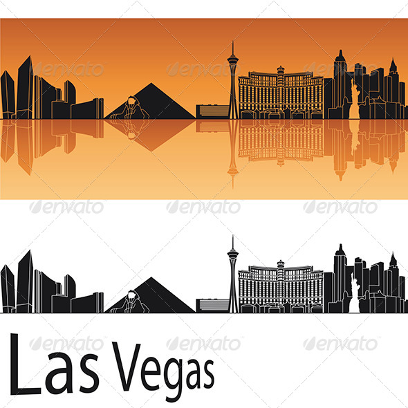 GraphicRiver Las Vegas Skyline in Orange Background 4721753 GraphicRiver Las Vegas Skyline in Orange Background 4721753