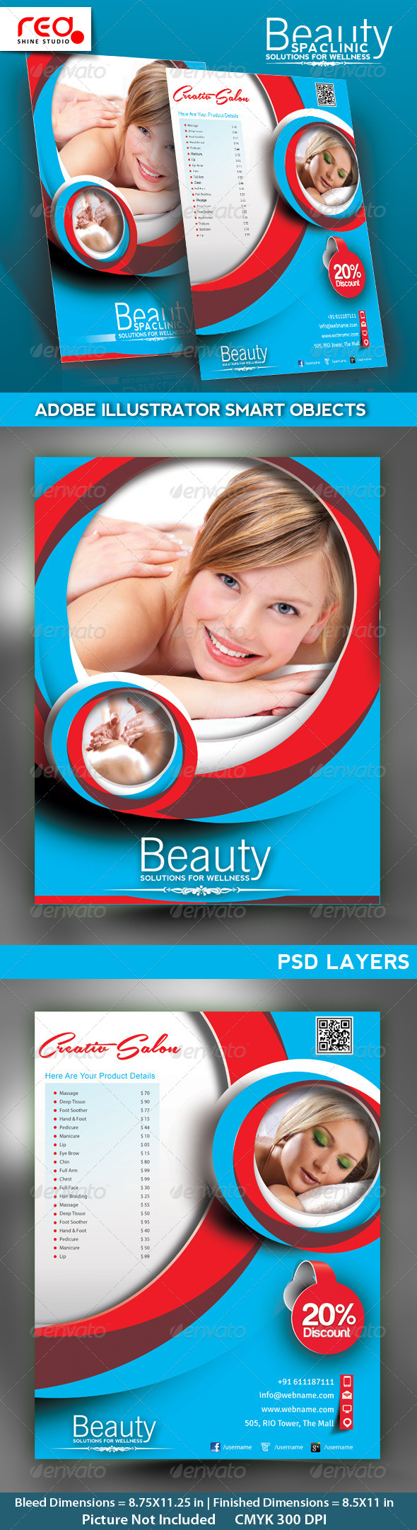GraphicRiver Salon Poster flyer & Magzine Cover Template 4631451 GraphicRiver Salon Poster flyer & Magzine Cover Template 4631451