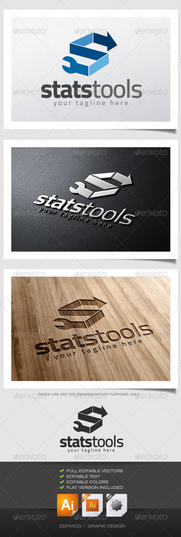 GraphicRiver Stats Tools Logo 4722728 GraphicRiver Stats Tools Logo 4722728