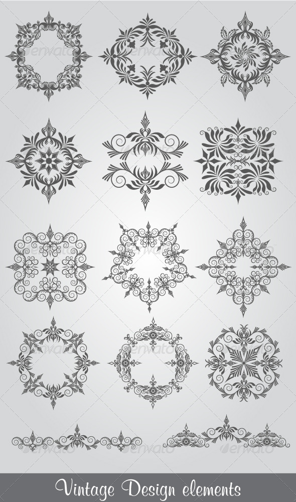 GraphicRiver Vintage Design Elements 4725776 GraphicRiver Vintage Design Elements 4725776