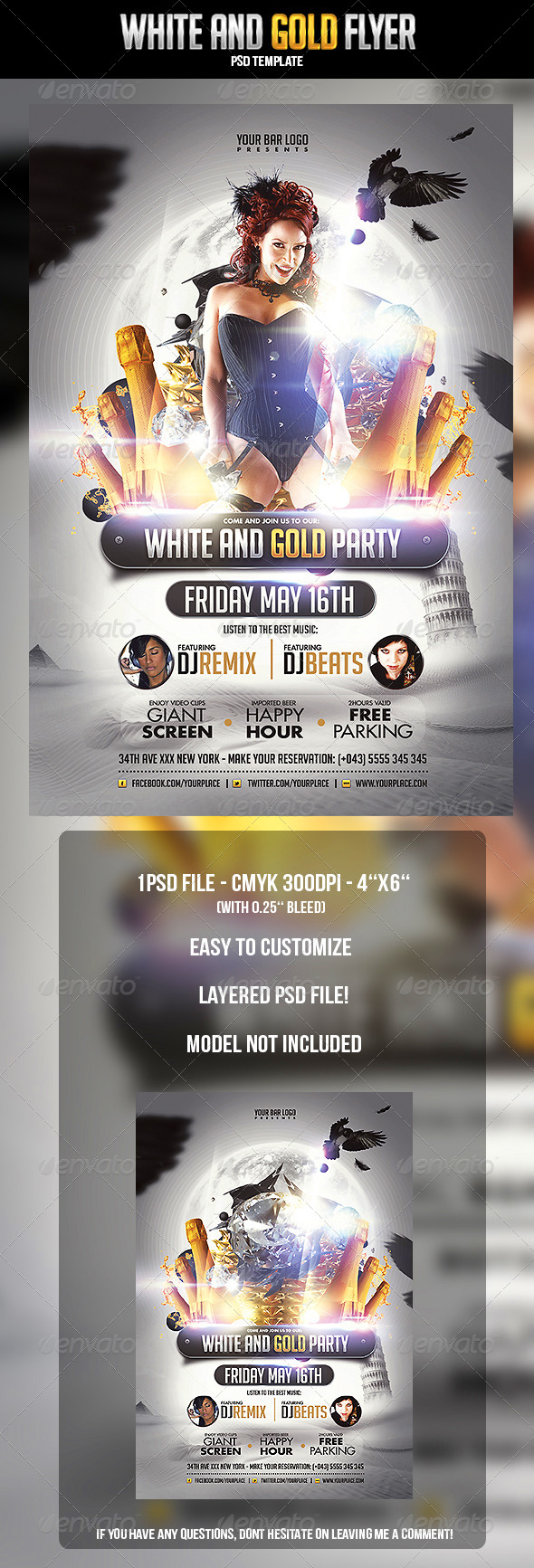 GraphicRiver White and Gold Flyer Template 4652727 GraphicRiver White and Gold Flyer Template 4652727