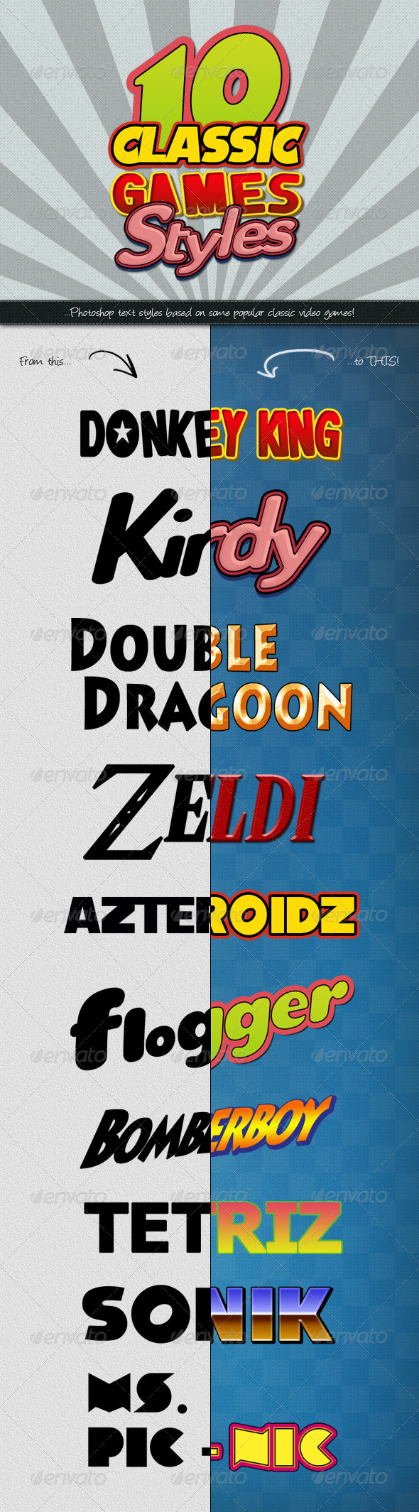 GraphicRiver Photoshop Text Styles Classic Games 4720300 GraphicRiver Photoshop Text Styles Classic Games 4720300