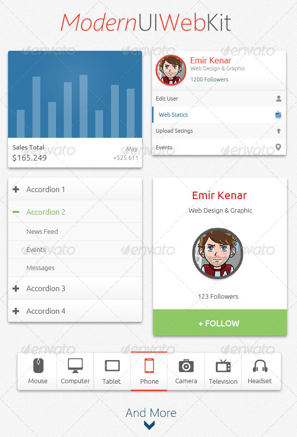 GraphicRiver Modern UI Web Kit 4687719 GraphicRiver Modern UI Web Kit 4687719