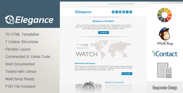 ThemeForest Elegance Responsive Email Template 4736330 ThemeForest Elegance Responsive Email Template 4736330