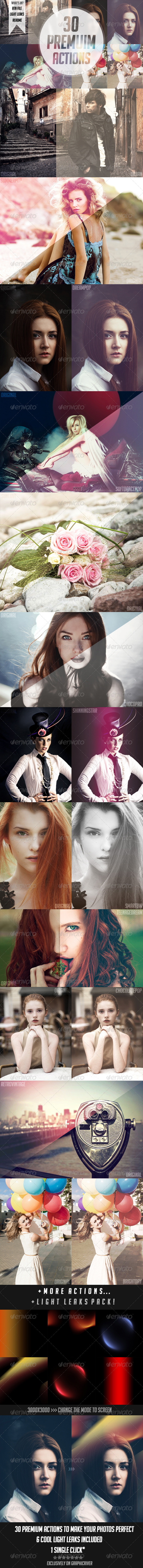 GraphicRiver 30 Premium Photoshop Actions 4722873 GraphicRiver 30 Premium Photoshop Actions 4722873