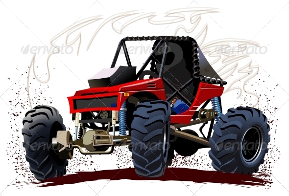 GraphicRiver Vector Cartoon Buggy 4737429 GraphicRiver Vector Cartoon Buggy 4737429