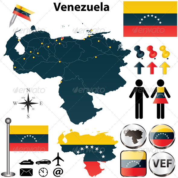 GraphicRiver Map of Venezuela 4741985 GraphicRiver Map of Venezuela 4741985