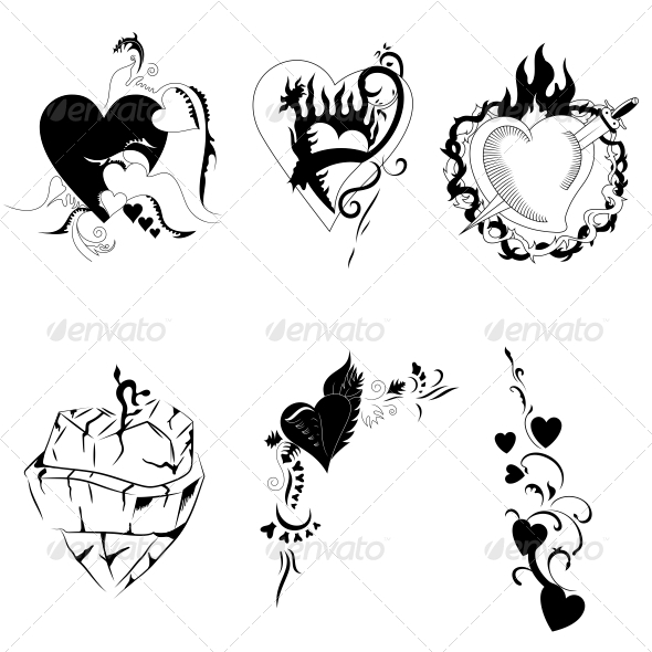 GraphicRiver Creative Heart Valentines Elements Vector Pack 4743717 GraphicRiver Creative Heart Valentines Elements Vector Pack 4743717