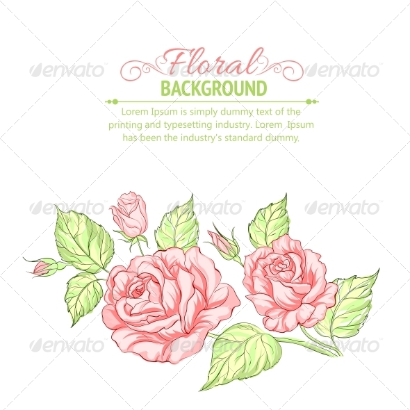 GraphicRiver Silhouette of Rose with Sample Text 4746399 GraphicRiver Silhouette of Rose with Sample Text 4746399