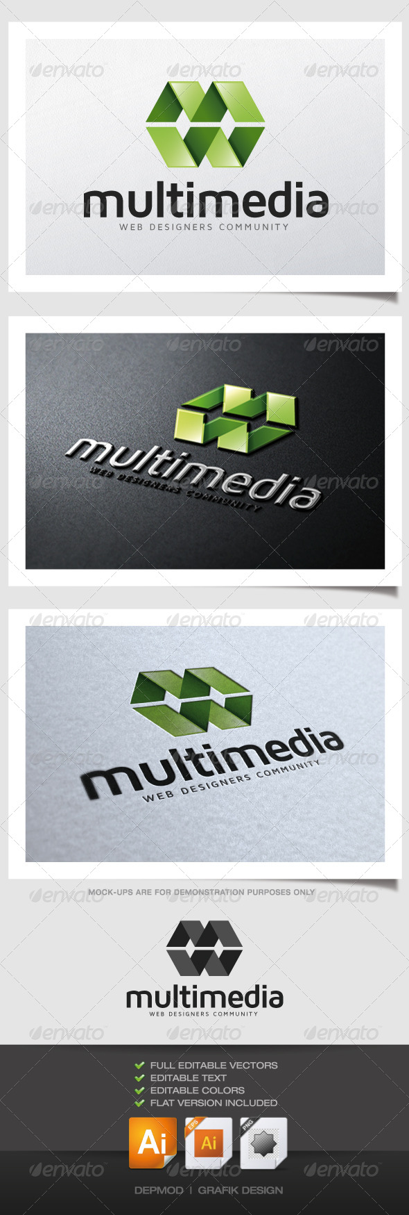 Multimedia Logo - Abstract Logo Templates