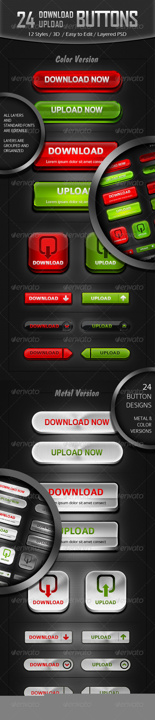 GraphicRiver 12 Styles Download Upload Button Designs 4730596 GraphicRiver 12 Styles Download Upload Button Designs 4730596