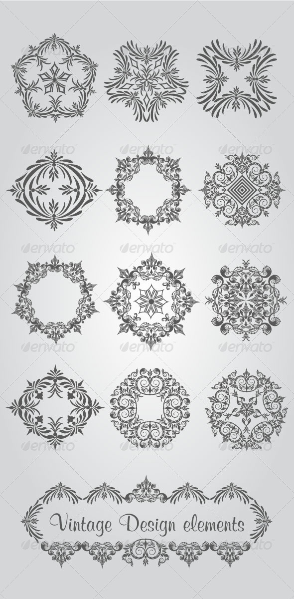 GraphicRiver Vintage Design Elements 4749447 GraphicRiver Vintage Design Elements 4749447