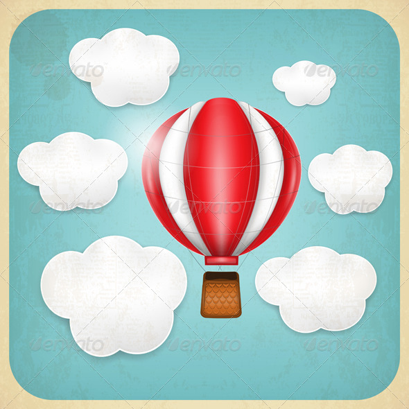 GraphicRiver Vintage Balloon Retro Card 4752340 GraphicRiver Vintage Balloon Retro Card 4752340