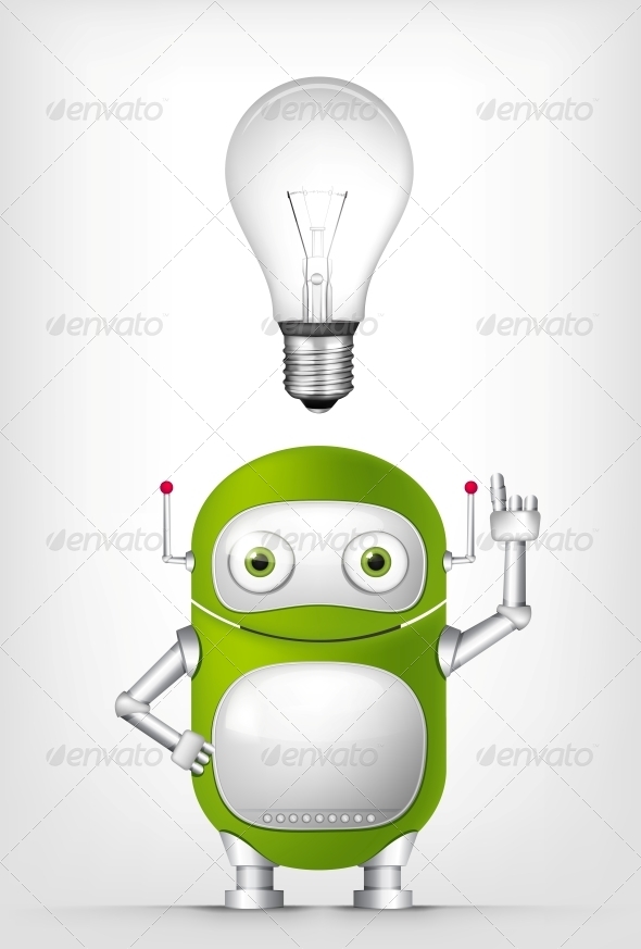GraphicRiver Green Robot 4754817 GraphicRiver Green Robot 4754817
