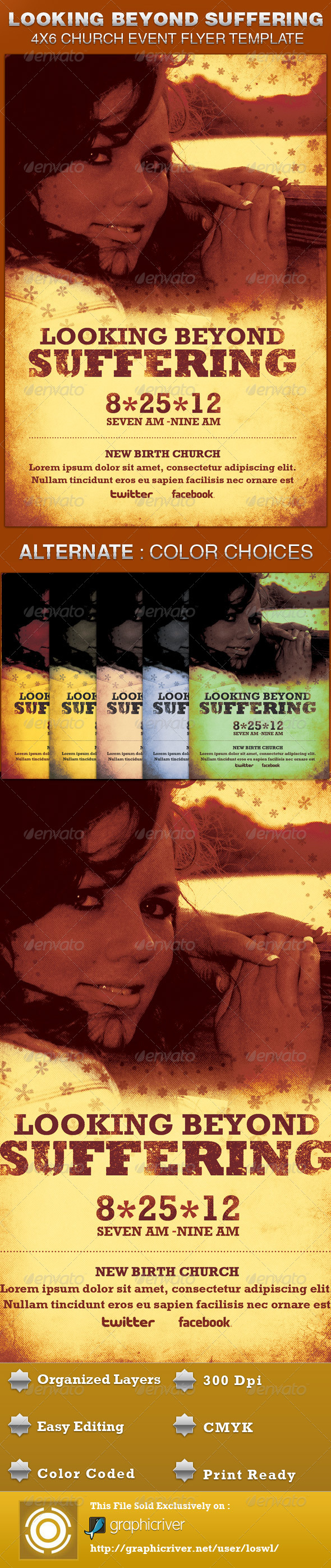 GraphicRiver Looking Beyond Suffering Church Flyer Template 4758725 GraphicRiver Looking Beyond Suffering Church Flyer Template 4758725