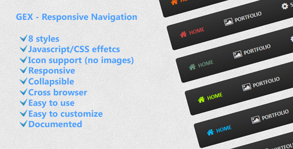 CodeCanyon GEX Responsive Navigation 4759455 CodeCanyon GEX Responsive Navigation 4759455