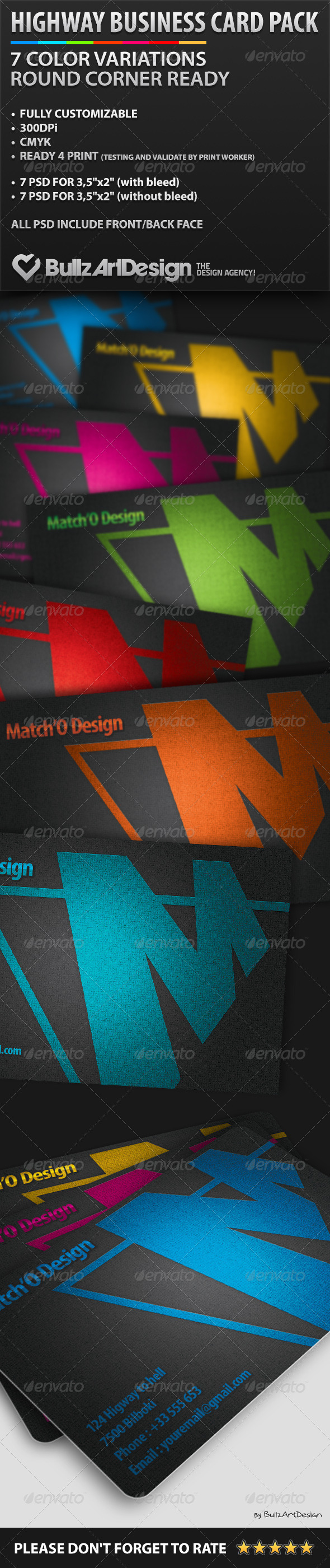GraphicRiver Highway Business Card Pack 4759849 GraphicRiver Highway Business Card Pack 4759849