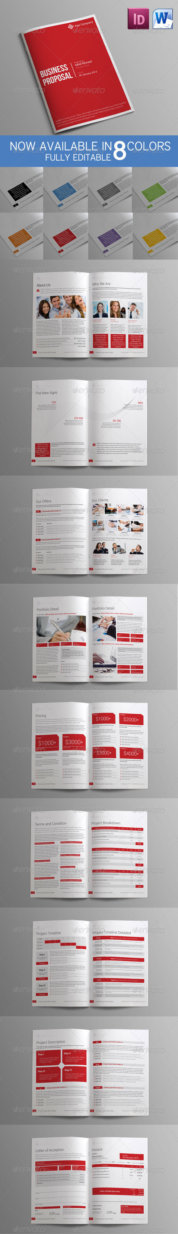 Sleman Clean Proposal Template Volume 2 - Proposals & Invoices Stationery