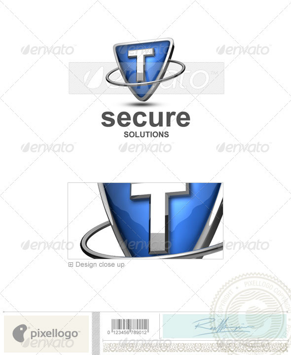 T Logo - 3D-285-T - Letters Logo Templates