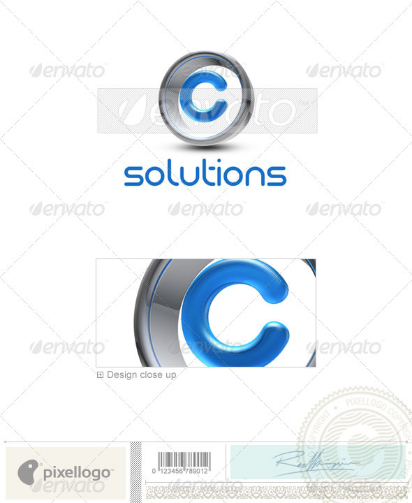 GraphicRiver C Logo 3D-288-C 496663 GraphicRiver C Logo 3D-288-C 496663