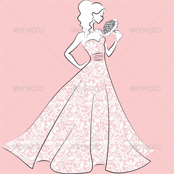 GraphicRiver Bride in Lace Wedding Dress 4763517 GraphicRiver Bride in Lace Wedding Dress 4763517