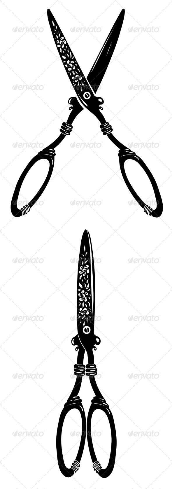 GraphicRiver Vintage Scissors Black Ink Illustration 4765294 GraphicRiver Vintage Scissors Black Ink Illustration 4765294