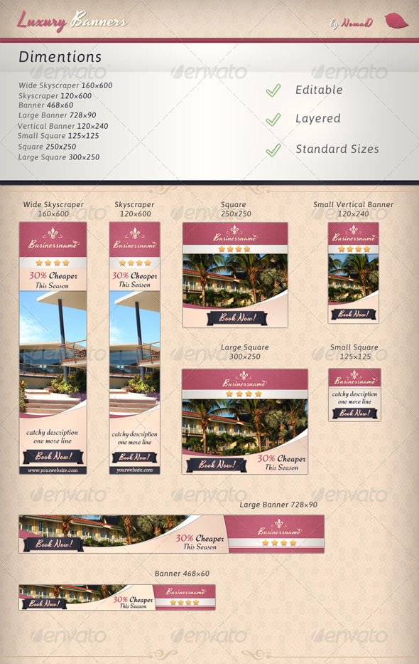 GraphicRiver Luxury Banners 4670381 GraphicRiver Luxury Banners 4670381