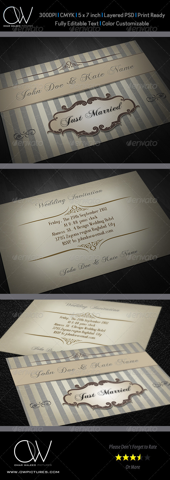 GraphicRiver Wedding Invitation Vol.6 4702956 GraphicRiver Wedding Invitation Vol.6 4702956