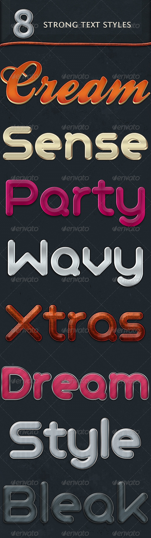 Strong Text Styles 01 - Text Effects Styles