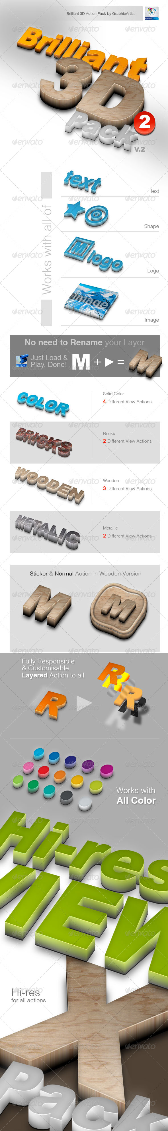 GraphicRiver Brilliant 3D Pack v2 4770224 GraphicRiver Brilliant 3D Pack v2 4770224