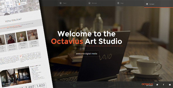 ThemeForest Octavius Responsive One Page Template 4770581 ThemeForest Octavius Responsive One Page Template 4770581