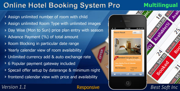 Online Hotel Booking System Pro - CodeCanyon Item for Sale
