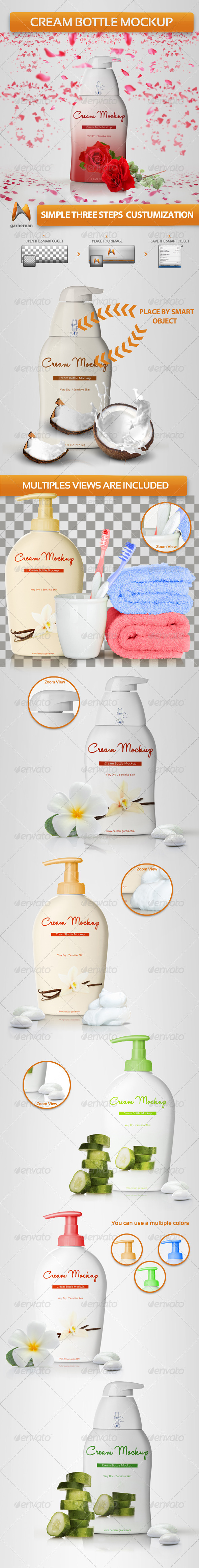 GraphicRiver Cream Bottle Mockup 4771829 GraphicRiver Cream Bottle Mockup 4771829